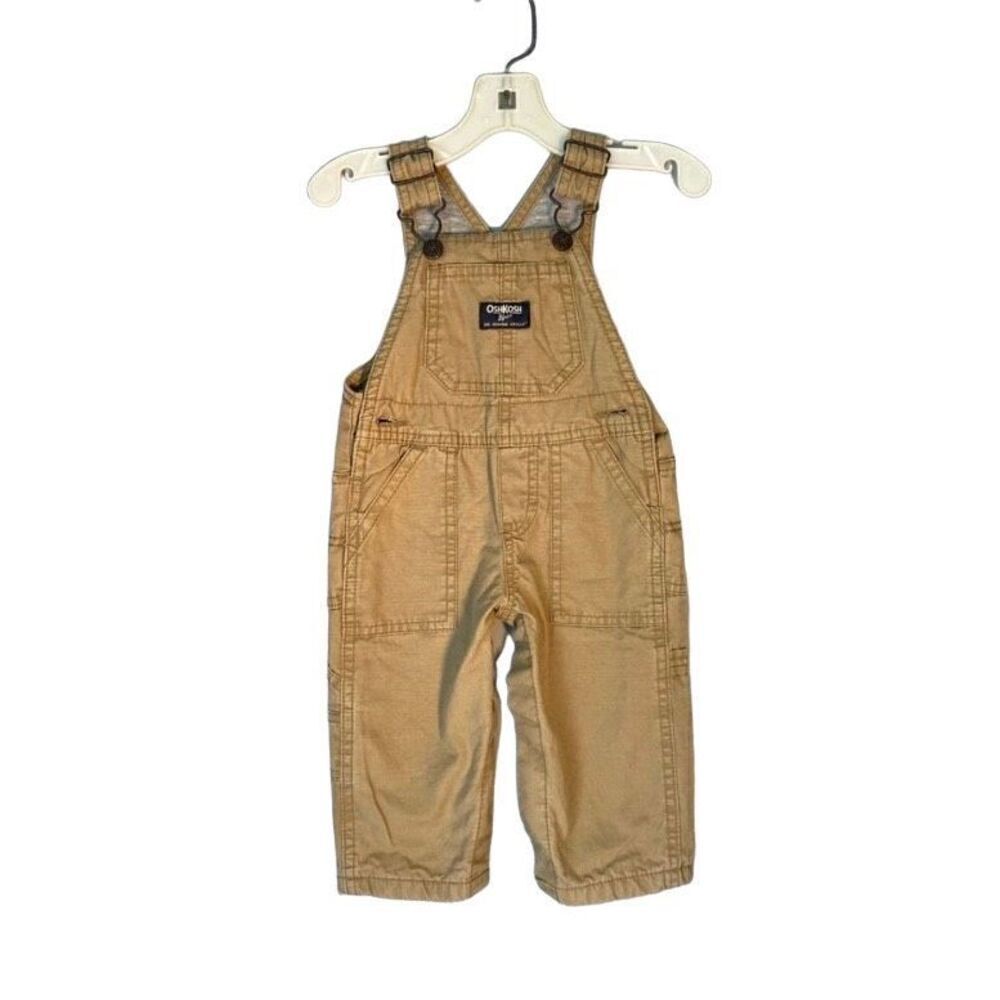 Oshkosh boys fully lined 10 cotton Overalls size 9/12 months